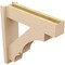 Ekena Millwork 5 1/2-in W x 20-in D x 20-in H Balboa Block Rough Cedar Woodgrain TimberThane Outlooker, Primed Tan OUTUR055X20X20BOA44RCPR - alternate 5